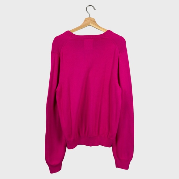 Express Pink V-Neck Sweatshirt - Picture 2 of 14